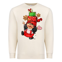 Sandshell cute christmas girl gnome Premium Sweatshirt - CowGirlArtShop