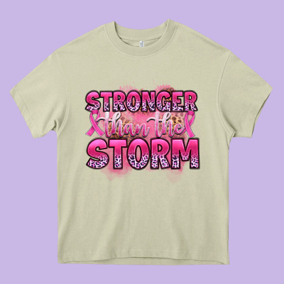 Stronger Than The Storm Heavy Core Tee Designed By Artiststas