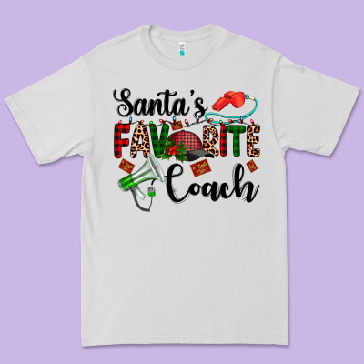 Santa's Favorite Coach Premium Tee Designed By Adodesignshop