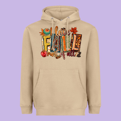 I Love Fall Most Of All Heavyweight Hoodie Designed By Cowgirlartshop