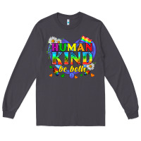 Smoke LGBTQ Pride Human Kind Be Both Long Sleeve Tee - BundleAndBundleShop