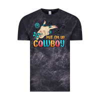 Cloud Black western turquoise put em up cowboy Vintage Tee - MaliasSmallBusiness