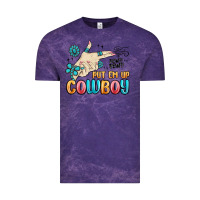 Cloud Purple western turquoise put em up cowboy Vintage Tee - MaliasSmallBusiness