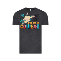 Vintage Black western turquoise put em up cowboy Vintage Tee - MaliasSmallBusiness