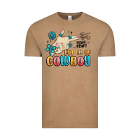 Vintage Coffee western turquoise put em up cowboy Vintage Tee - MaliasSmallBusiness