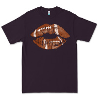 Plum football lips Premium Tee - AdoDesignShop