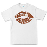 White football lips Premium Tee - AdoDesignShop