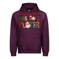 Mauve Wine santa's favorite baseball player for christmas Urban Hoodie - FaDigitalArtStudio