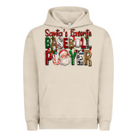 Pigment French Oak santa's favorite baseball player for christmas Urban Hoodie - FaDigitalArtStudio