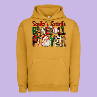 Santa's Favorite Baseball Player For Christmas Urban Hoodie Designed By Fadigitalartstudio