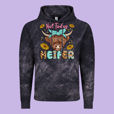 Heifer Vintage Hoodie Designed By Maliassmallbusiness