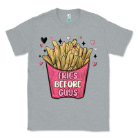 Heather Grey fries before guys Classic Tee - MaliasSmallBusiness