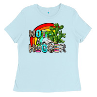 Baby Blue not a hugger Ladies Tee - AdoDesignShop