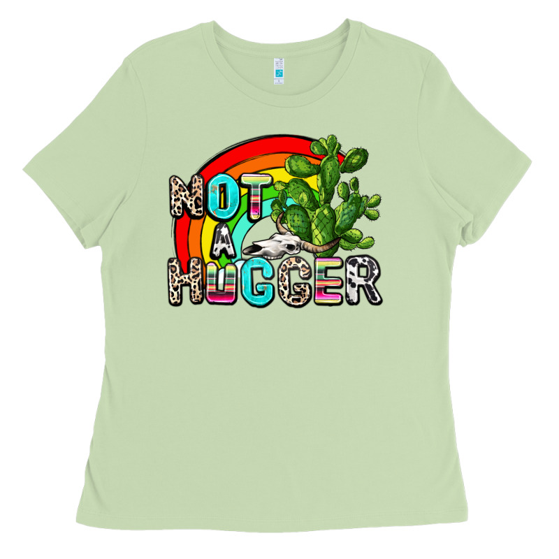 Not A Hugger Ladies Tee by AdoDesignShop | Teevron