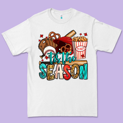 'tis The Season Baseball Game Premium Tee Designed By Jasminsmagicworld