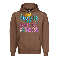 Chestnut brother of the birthday princess Zipper Hoodie - NancyCooperArtShop