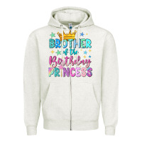Brother Of The Birthday Princess Zipper Hoodie | Teevron