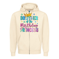 Sandshell brother of the birthday princess Zipper Hoodie - NancyCooperArtShop