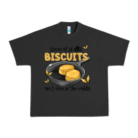 Pigment Black some of yalls biscuits aint done in the middle Urban Heavy Tee - MaliasSmallBusiness