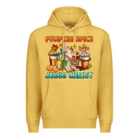Antique Gold pumpkin spice and jesus christ Premium Hoodie - CowGirlArtShop