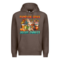 Coffee pumpkin spice and jesus christ Premium Hoodie - CowGirlArtShop