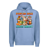 Colony Blue pumpkin spice and jesus christ Premium Hoodie - CowGirlArtShop
