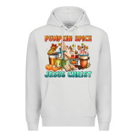 Dove Grey pumpkin spice and jesus christ Premium Hoodie - CowGirlArtShop
