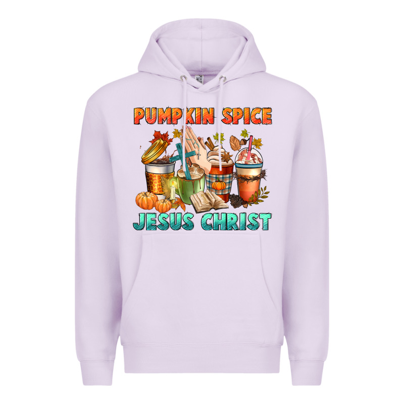 Pumpkin Spice And Jesus Christ Premium Hoodie by CowGirlArtShop | Teevron