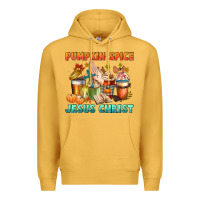 Mustard pumpkin spice and jesus christ Premium Hoodie - CowGirlArtShop
