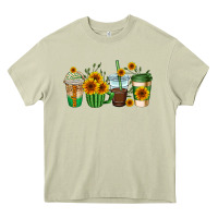 Mossy sunflowers coffee cups Heavy Core Tee - AdoDesignShop