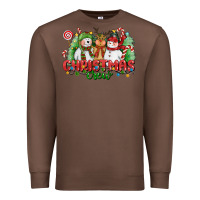 Chestnut christmas crew polar bear reindeer and snowman Premium Sweatshirt - CowGirlArtShop