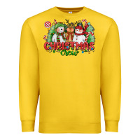Lemon christmas crew polar bear reindeer and snowman Premium Sweatshirt - CowGirlArtShop