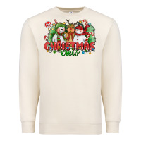 Christmas Crew Polar Bear Reindeer And Snowman Premium Sweatshirt | Teevron