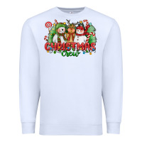 White christmas crew polar bear reindeer and snowman Premium Sweatshirt - CowGirlArtShop