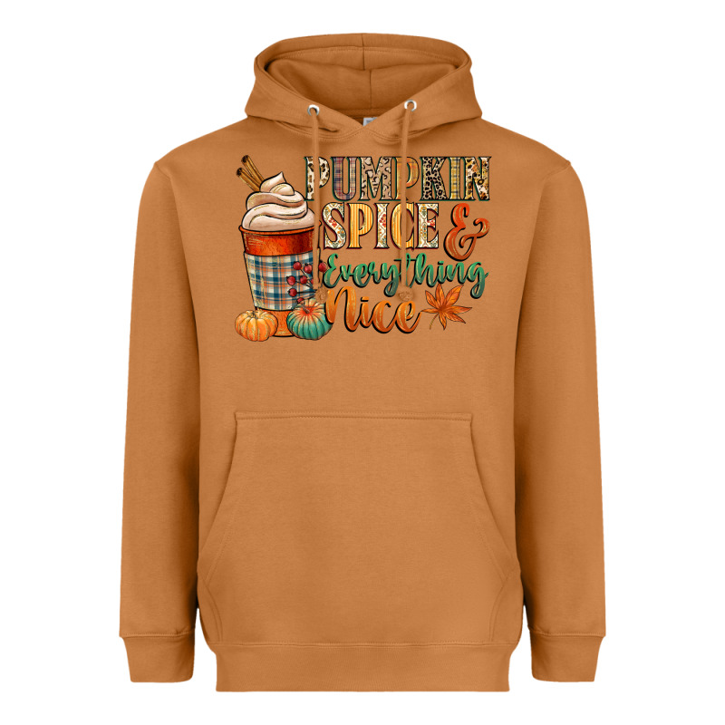 Pumpkin Spice And Everything Nice Heavyweight Hoodie by CowGirlArtShop | Teevron