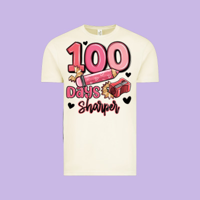 100 Days Sharper School Vintage Tee Designed By Maliassmallbusiness