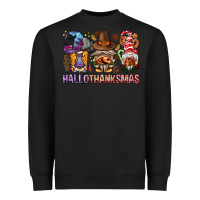 Black hallothanksmas gnomies bbs Heavyweight Sweatshirt - BundleAndBundleShop