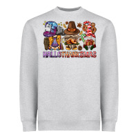 Heather Grey hallothanksmas gnomies bbs Heavyweight Sweatshirt - BundleAndBundleShop