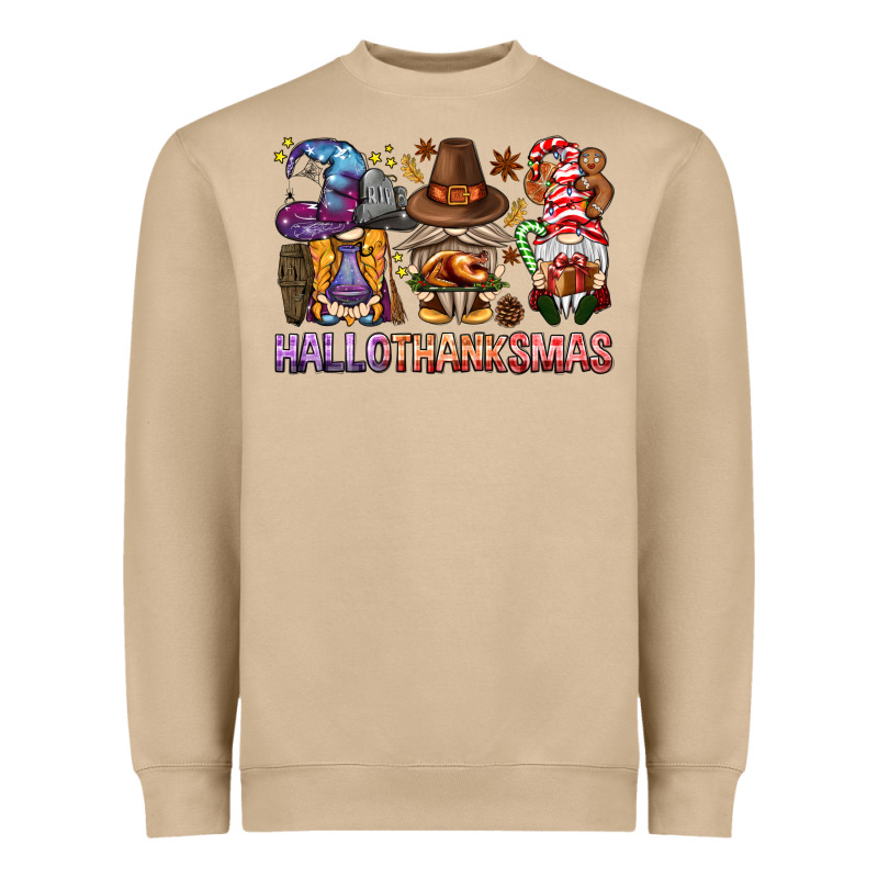 Hallothanksmas Gnomies Bbs Heavyweight Sweatshirt by BundleAndBundleShop | Teevron