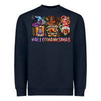 Navy hallothanksmas gnomies bbs Heavyweight Sweatshirt - BundleAndBundleShop
