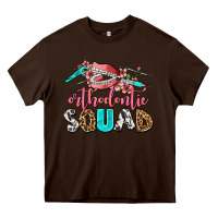 Chocolate Brown orthodontic squad Heavy Core Tee - AdoDesignShop