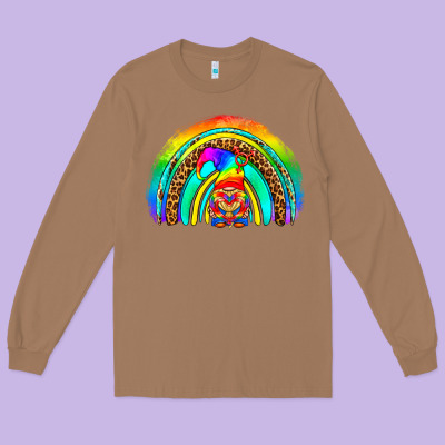 Lgbtq Pride Gnome Rainbow Long Sleeve Tee Designed By Bundleandbundleshop