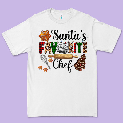 Santa's Favorite Chef Premium Tee Designed By Adodesignshop
