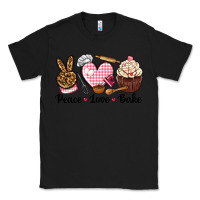 Black peace love bake Classic Tee - NancyCooperArtShop