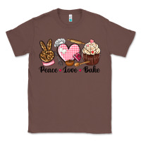 Chestnut peace love bake Classic Tee - NancyCooperArtShop