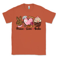 Copper peace love bake Classic Tee - NancyCooperArtShop