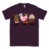 Plum peace love bake Classic Tee - NancyCooperArtShop