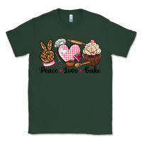 Sports Green peace love bake Classic Tee - NancyCooperArtShop