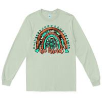 Matcha be kind western turquoise rainbow Long Sleeve Tee - JahusDesignShop