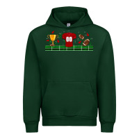 Forest Green trophy cup american football uniform libbey glass Urban Hoodie - BundleAndBundleShop
